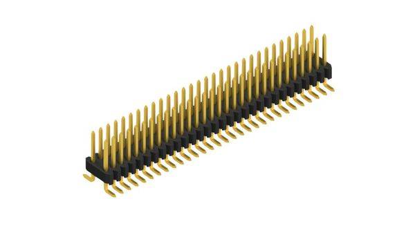 Fischer Elektronik Stiftleiste (Standard) Anzahl Reihen: 2 SLVW2SMD04860G 10St.