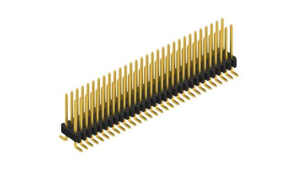 Fischer Elektronik Stiftleiste (Standard) Anzahl Reihen: 2 SLVW2SMD07360G 10St.