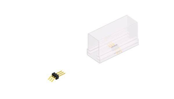 Fischer Elektronik Stiftleiste (Standard) Anzahl Reihen: 1 SLVW3SMD0483GSM 10St.