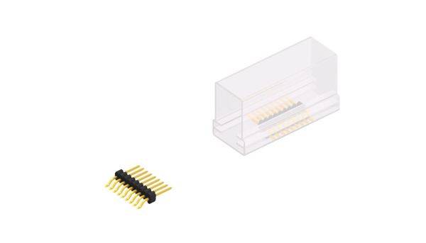 Fischer Elektronik Stiftleiste (Standard) Anzahl Reihen: 1 SLVW3SMD0489GSM 10St.
