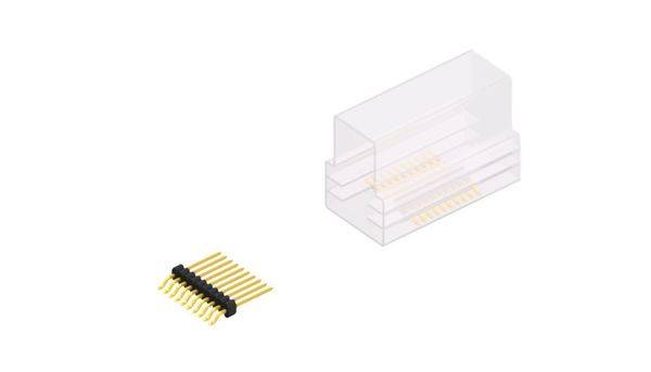 Fischer Elektronik Stiftleiste (Standard) Anzahl Reihen: 1 SLVW3SMD07310GSM 10St.