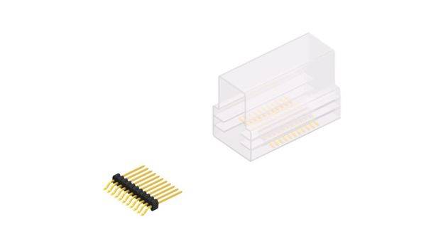 Fischer Elektronik Stiftleiste (Standard) Anzahl Reihen: 1 SLVW3SMD07311GSM 10St.