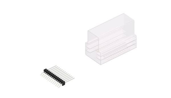 Fischer Elektronik Stiftleiste (Standard) Anzahl Reihen: 1 SLVW3SMD07313ZSM 10St.