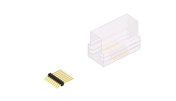 Fischer Elektronik Stiftleiste (Standard) Anzahl Reihen: 1 SLVW3SMD0739GSM 10St.