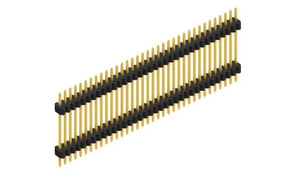Fischer Elektronik Stiftleiste (Standard) Anzahl Reihen: 1 SLVW611735G 10St.