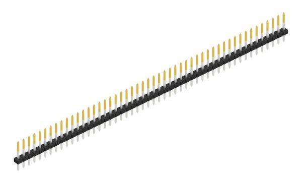 Fischer Elektronik Stiftleiste (Standard) Anzahl Reihen: 1 10062202 10St.