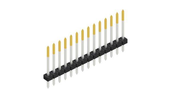 Fischer Elektronik Stiftleiste (Standard) Anzahl Reihen: 1 10143177 10St.