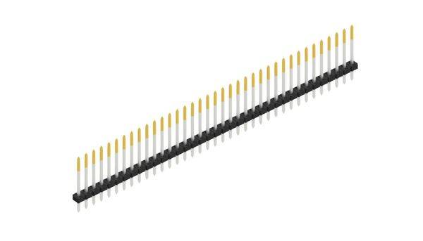 Fischer Elektronik Stiftleiste (Standard) Anzahl Reihen: 1 SLY113937S 10St.