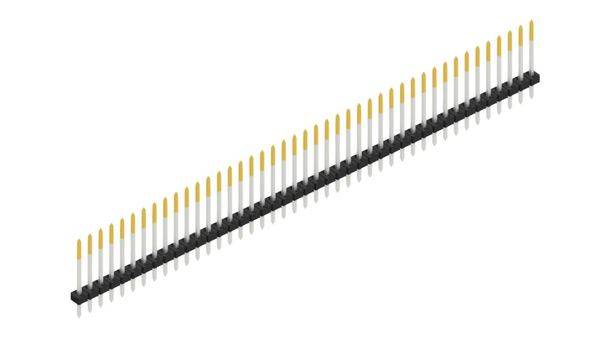 Fischer Elektronik Stiftleiste (Standard) Anzahl Reihen: 1 SLY113943S 10St.