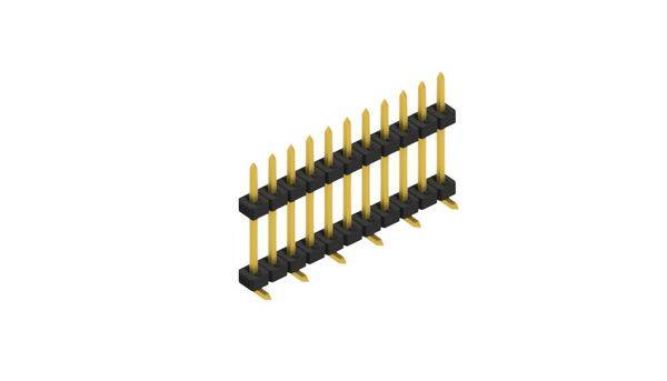 Fischer Elektronik Stiftleiste (Standard) Anzahl Reihen: 1 SLY11SMD09211G 10St.