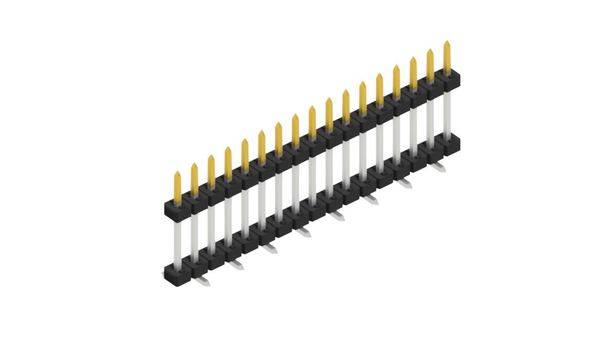 Fischer Elektronik Stiftleiste (Standard) Anzahl Reihen: 1 SLY11SMD09217S 10St.