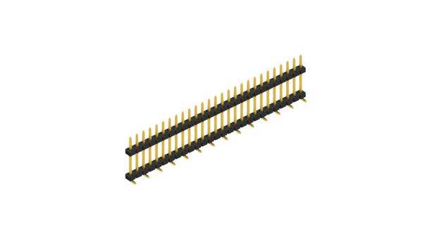 Fischer Elektronik Stiftleiste (Standard) Anzahl Reihen: 1 SLY11SMD09227G 10St.