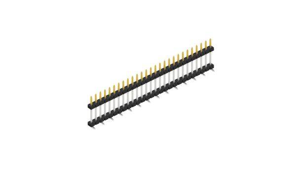 Fischer Elektronik Stiftleiste (Standard) Anzahl Reihen: 1 SLY11SMD09227S 10St.