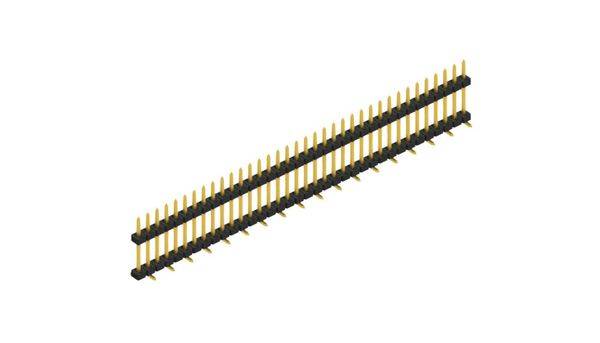 Fischer Elektronik Stiftleiste (Standard) Anzahl Reihen: 1 SLY11SMD09236G 10St.