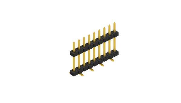 Fischer Elektronik Stiftleiste (Standard) Anzahl Reihen: 1 SLY11SMD0929G 10St.