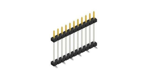 Fischer Elektronik Stiftleiste (Standard) Anzahl Reihen: 1 SLY11SMD13311S 10St.