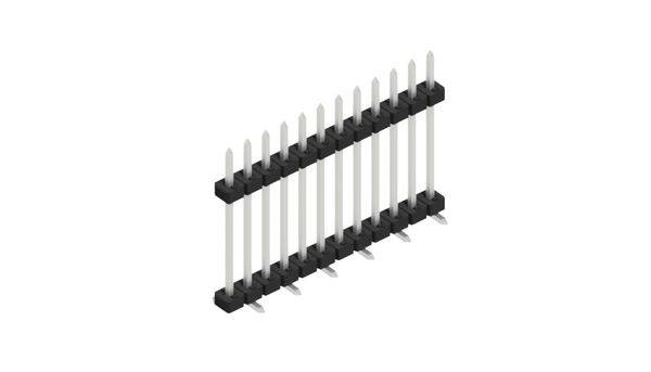 Fischer Elektronik Stiftleiste (Standard) Anzahl Reihen: 1 SLY11SMD13312Z 10St.