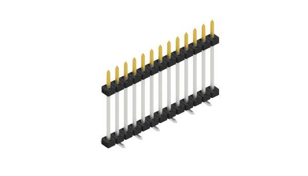 Fischer Elektronik Stiftleiste (Standard) Anzahl Reihen: 1 SLY11SMD13313S 10St.