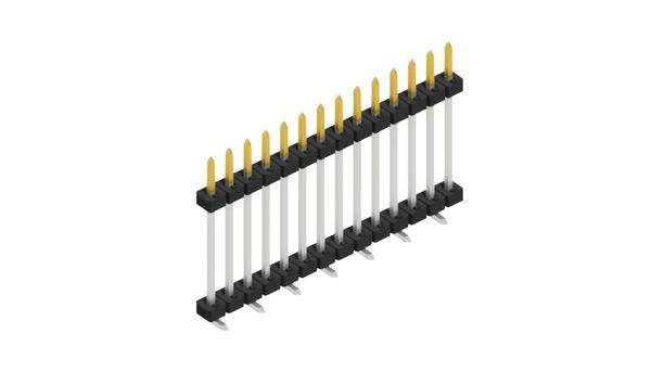 Fischer Elektronik Stiftleiste (Standard) Anzahl Reihen: 1 SLY11SMD13314S 10St.
