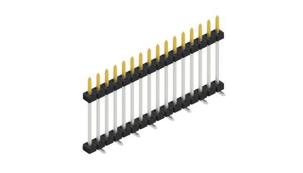 Fischer Elektronik Stiftleiste (Standard) Anzahl Reihen: 1 SLY11SMD13316S 10St.