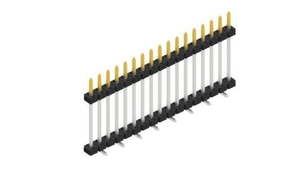Fischer Elektronik Stiftleiste (Standard) Anzahl Reihen: 1 SLY11SMD13317S 10St.