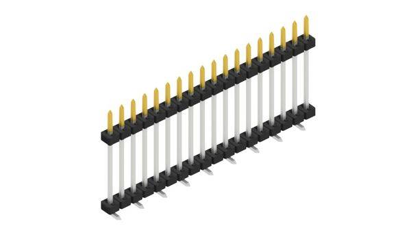 Fischer Elektronik Stiftleiste (Standard) Anzahl Reihen: 1 SLY11SMD13318S 10St.
