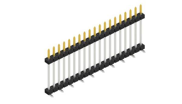 Fischer Elektronik Stiftleiste (Standard) Anzahl Reihen: 1 SLY11SMD13319S 10St.