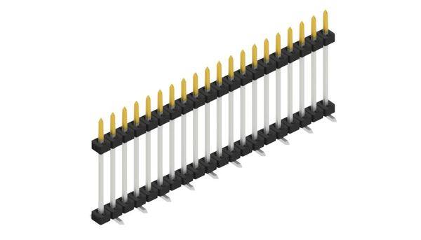 Fischer Elektronik Stiftleiste (Standard) Anzahl Reihen: 1 10137292 10St.