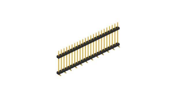 Fischer Elektronik Stiftleiste (Standard) Anzahl Reihen: 1 SLY11SMD13323G 10St.