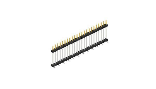 Fischer Elektronik Stiftleiste (Standard) Anzahl Reihen: 1 SLY11SMD13323S 10St.