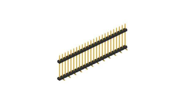 Fischer Elektronik Stiftleiste (Standard) Anzahl Reihen: 1 SLY11SMD13324G 10St.