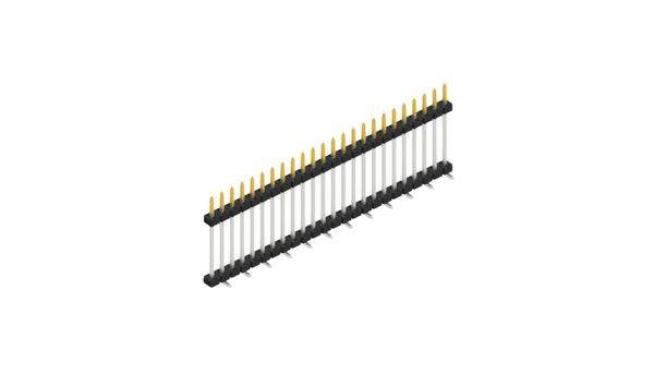 Fischer Elektronik Stiftleiste (Standard) Anzahl Reihen: 1 SLY11SMD13324S 10St.