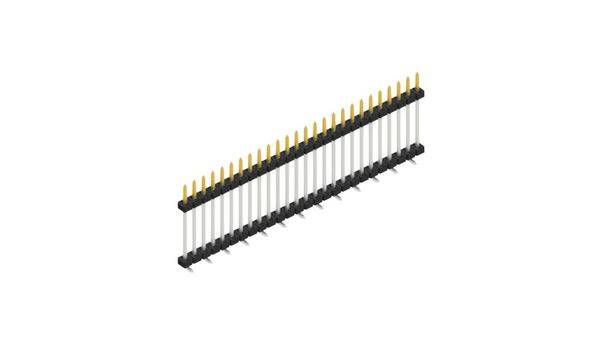 Fischer Elektronik Stiftleiste (Standard) Anzahl Reihen: 1 SLY11SMD13326S 10St.