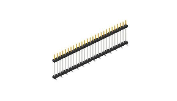 Fischer Elektronik Stiftleiste (Standard) Anzahl Reihen: 1 SLY11SMD13327S 10St.