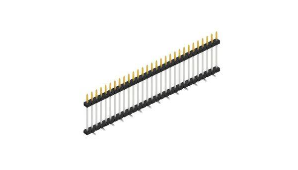 Fischer Elektronik Stiftleiste (Standard) Anzahl Reihen: 1 SLY11SMD13329S 10St.