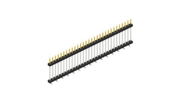 Fischer Elektronik Stiftleiste (Standard) Anzahl Reihen: 1 SLY11SMD13330S 10St.
