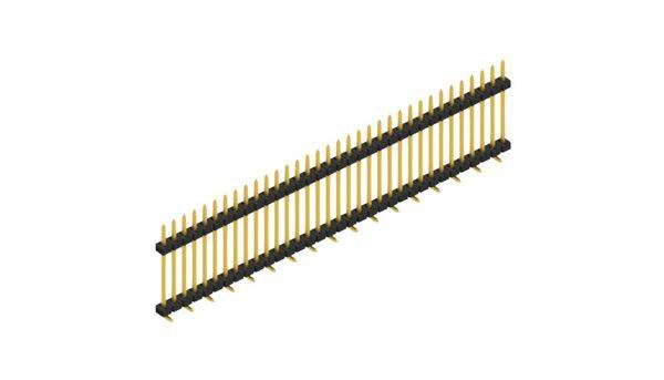 Fischer Elektronik Stiftleiste (Standard) Anzahl Reihen: 1 SLY11SMD13334G 10St.