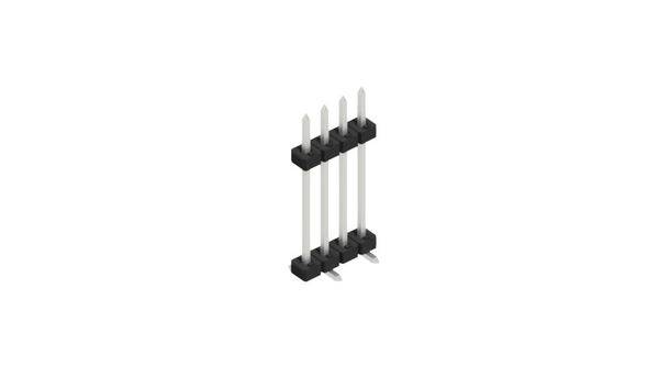 Fischer Elektronik Stiftleiste (Standard) Anzahl Reihen: 1 SLY11SMD1334Z 10St.