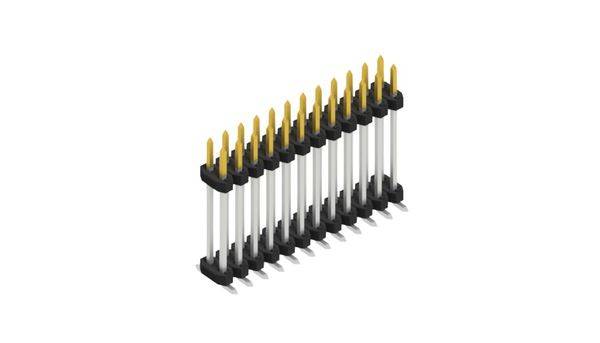 Fischer Elektronik Stiftleiste (Standard) Anzahl Reihen: 2 SLY12SMD13324S 10St.