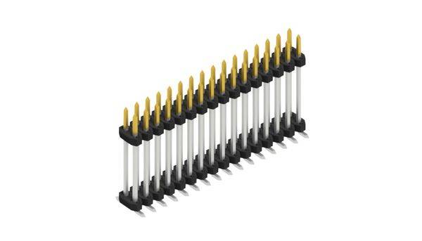 Fischer Elektronik Stiftleiste (Standard) Anzahl Reihen: 2 SLY12SMD13332S 10St.