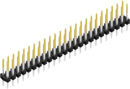 Fischer Elektronik Stiftleiste (Standard) Anzahl Reihen: 2 SLY210448S 10St.