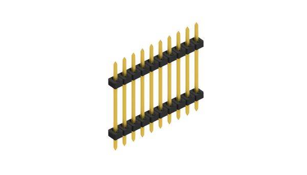 Fischer Elektronik Stiftleiste (Standard) Anzahl Reihen: 1 SLY512210G 10St.