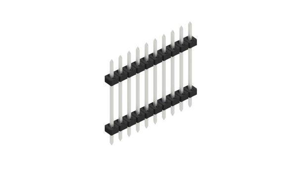 Fischer Elektronik Stiftleiste (Standard) Anzahl Reihen: 1 SLY512210Z 10St.
