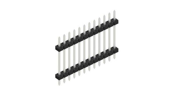 Fischer Elektronik Stiftleiste (Standard) Anzahl Reihen: 1 SLY512212Z 10St.