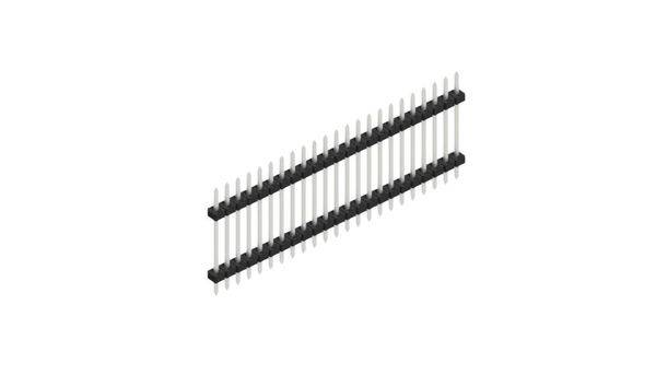 Fischer Elektronik Stiftleiste (Standard) Anzahl Reihen: 1 SLY512223Z 10St.
