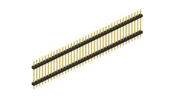 Fischer Elektronik Stiftleiste (Standard) Anzahl Reihen: 1 SLY512238G 10St.