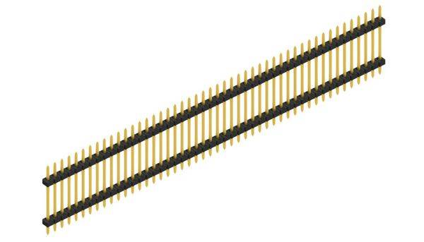 Fischer Elektronik Stiftleiste (Standard) Anzahl Reihen: 1 SLY512248G 10St.