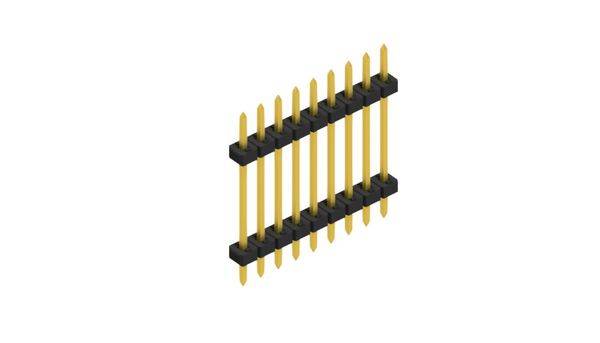 Fischer Elektronik Stiftleiste (Standard) Anzahl Reihen: 1 SLY51229G 10St.