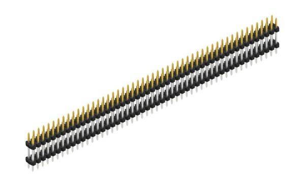 Fischer Elektronik Stiftleiste (Standard) Anzahl Reihen: 2 10063046 10St.