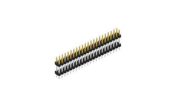 Fischer Elektronik Stiftleiste (Standard) Anzahl Reihen: 2 SLY607544S 10St.